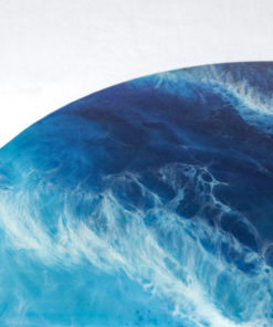 Plateau Tournant Résine Epoxy Ocean