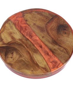 Dessous de plat Résine et Bois Orange