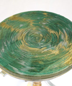 Guéridon en bois et résine Epoxy