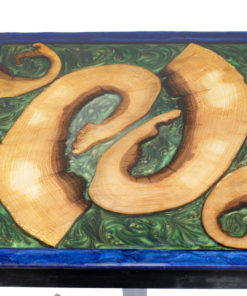 River Table bois et résine epoxy Orphée