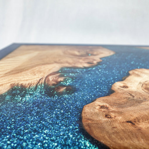 River Table en résine epoxy et bois -Orphée