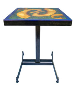 River Table résine epoxy et bois - Orphée - Vert