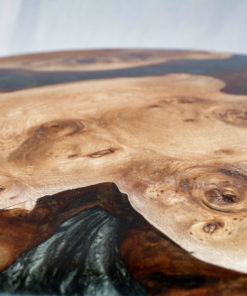 River table chene et résine