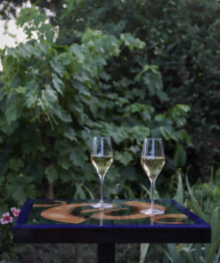Table de jardin résine époxy