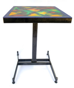 Table résine epoxy et bois Orphée - Marble