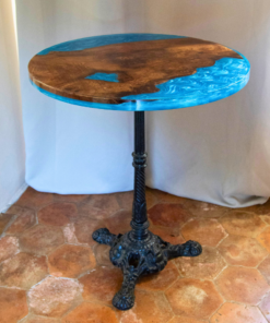 Table rivière résine époxy